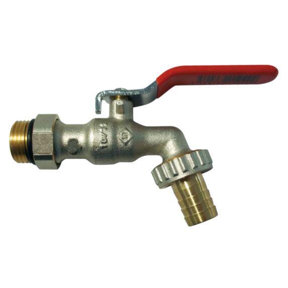 Robinet d'arrosage à sphère orientable 15/21 - 20/27 nickelé