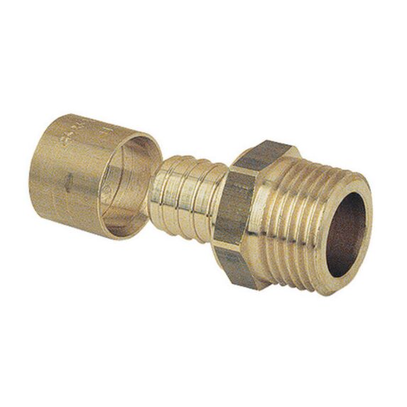 Raccord à glissement mâle PER Ø16 Filetage 15X21