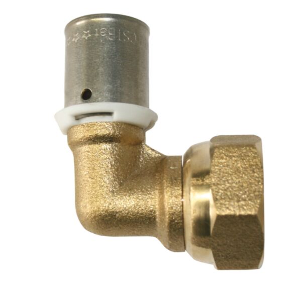 Coude à sertir F ecrou tournant PER16 - 20/27