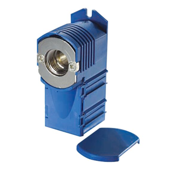 Boite d'encastrement bleu femelle 15/21 - sortie 3/4EK