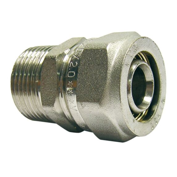Raccord à compression Multicouche  Ø20  Mâle 15/21