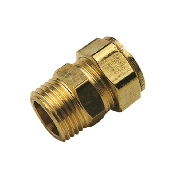 Raccord laiton à compression TC 10 - mâle 12/17