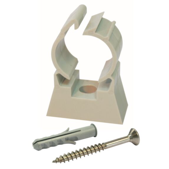 Clip de fixation simple + cheville Ø16 paroi creuse (x10)
