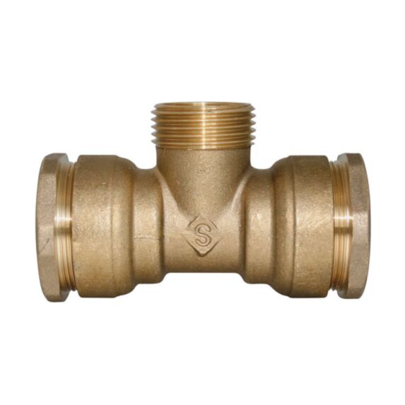 Té PE laiton mâle au centre PE25 - M20/27