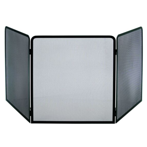 Pare-feu 3 volets Terza coloris noir - DIXNEUF