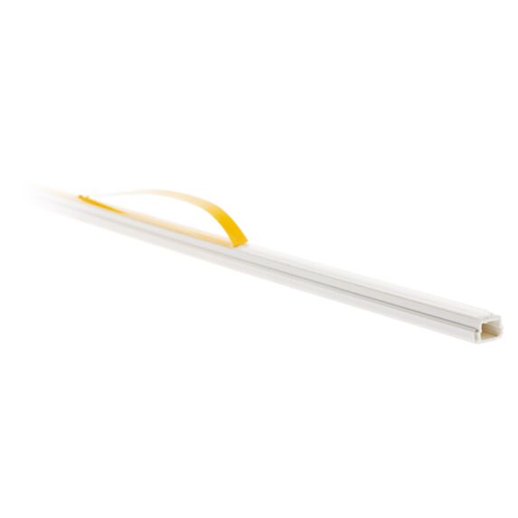 GOULOTTE/CABLE TV 7X12 2M ADHESIVE BLANC 9016