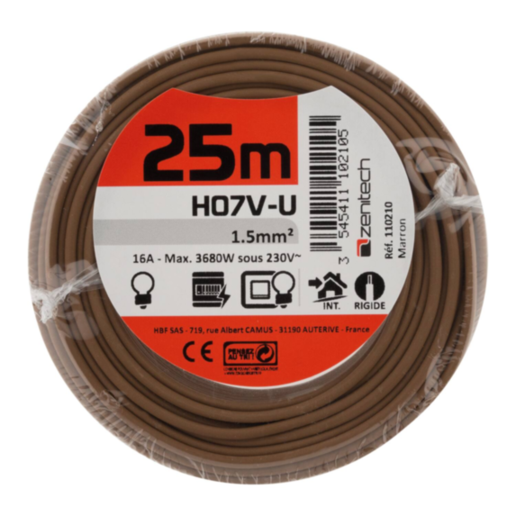 Cable ho7vu 1.5 mar. 25m - plasto - INOTECH