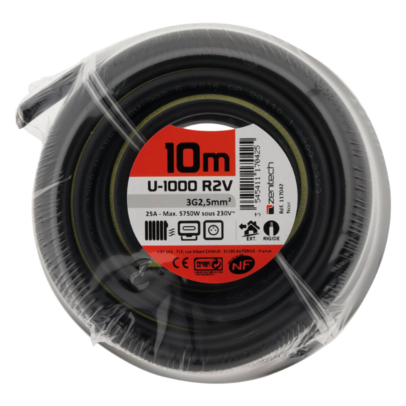 U-1000 R2V 3G2,5 cour 10m - ZENITECH