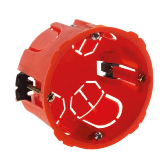 Boite encastrement plaque de plâtre Ø65xP.40mm à vis & griffes