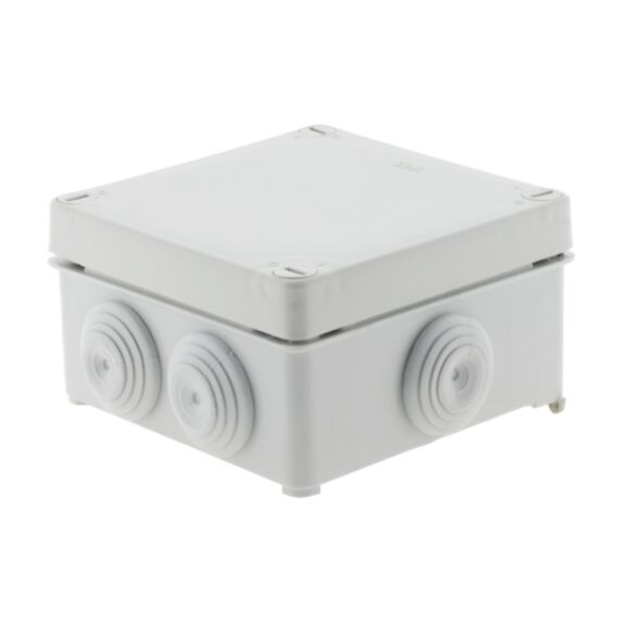 Boîte étanche carrée 100x100x50 à visser 1/4 de t
