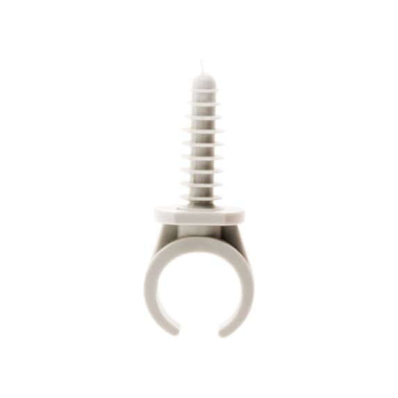 CLIP TUBE ZENITECH GRIS PVC D20MM X10