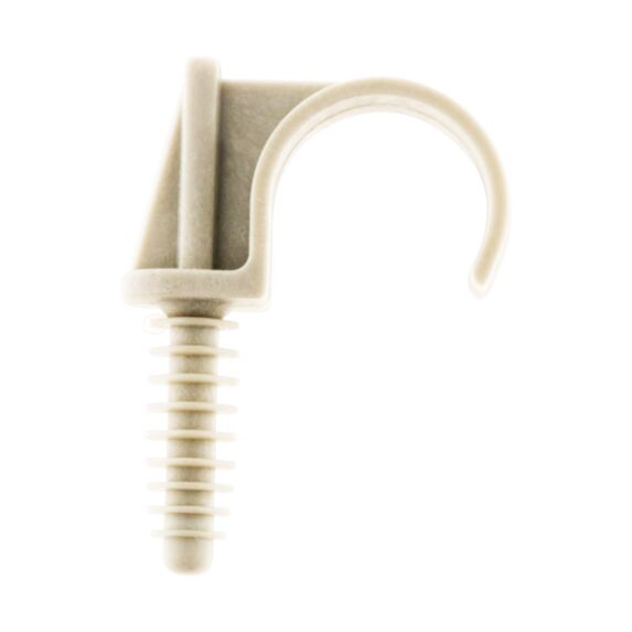 CLIP CHEVRON ZENITECH GRIS PVC D25MM X10