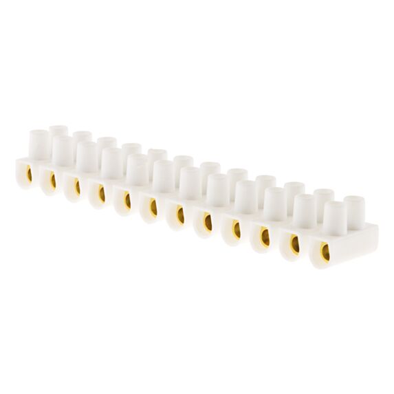 Barrettes 12 plots 10 mm² blanc zenitech