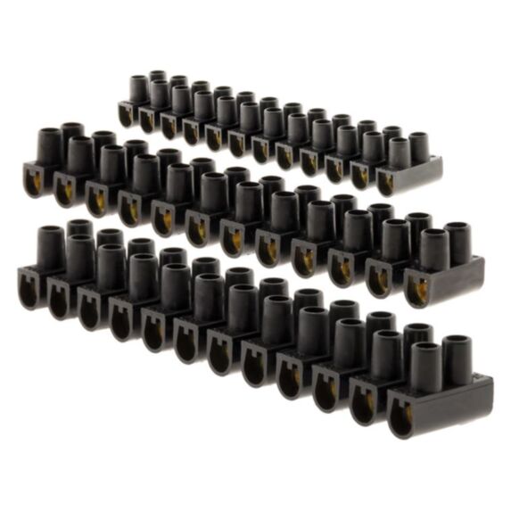 Lot 5 barrettes 3x 6 mm²+2x 10 mm² noires - zenitech