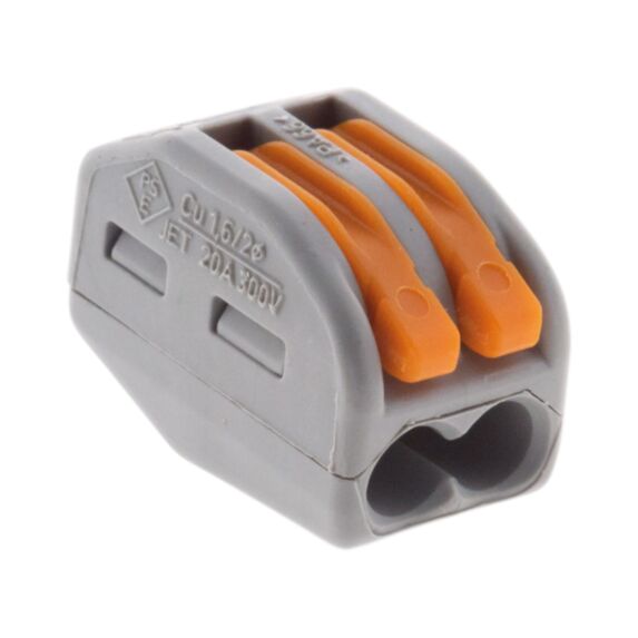 Lot 15 mini bornesà levier s222 2 entrées wago