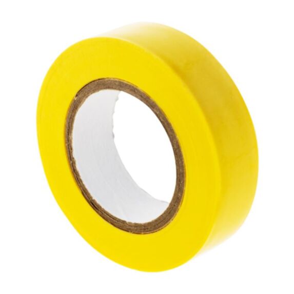 Rouleau adhesif 15mm x 10m jaune - zenitech