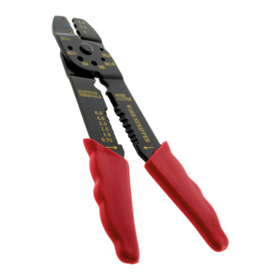 Pince à sertir les cosses + dénudage avec gabarit - ZENITECH