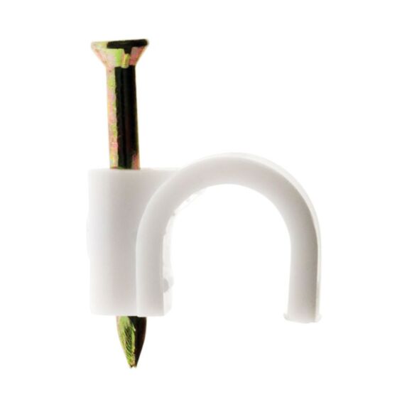 20 attaches plastiques d5 blanc - zenitech