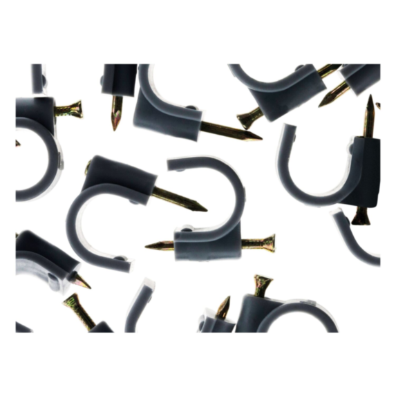 20 ATTACHES PLASTIQUES 12 GRIS