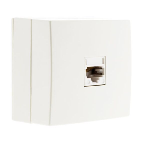 Prise telephone rj45 blanc - bel'vue - INOTECH