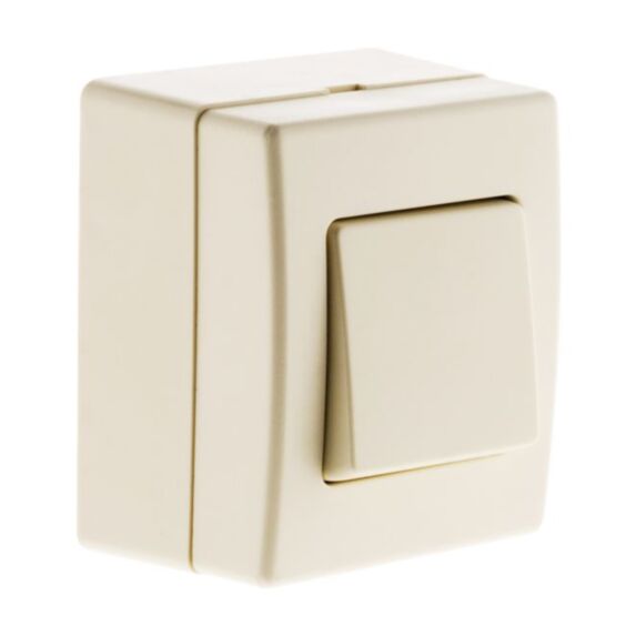 Bouton poussoir 10a saillie - bejing blanc