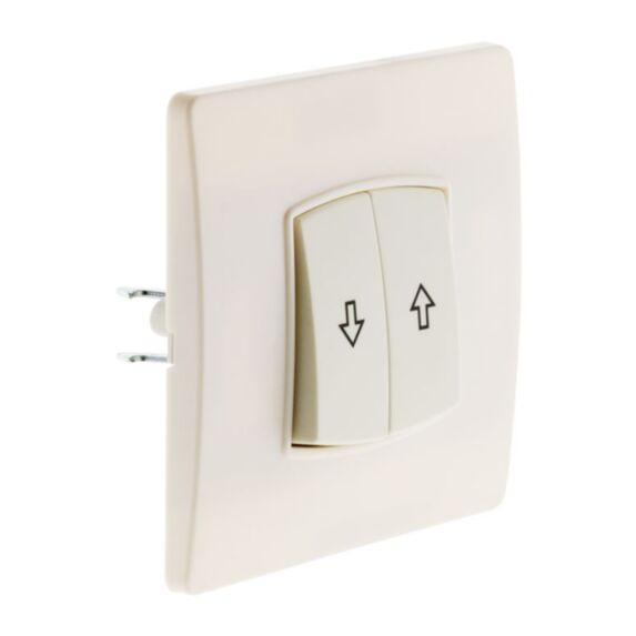 Commande volet roulant borne-auto vis + griffes blanc - diwone