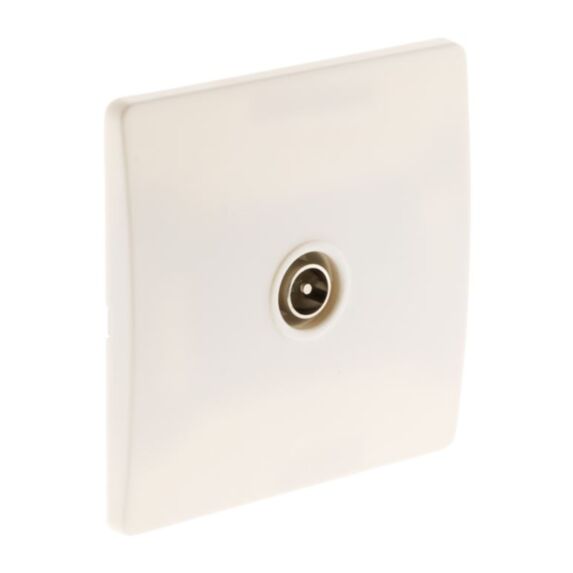 Prise tv Ø9,52 vis + griffes blanc - diwone - INOTECH