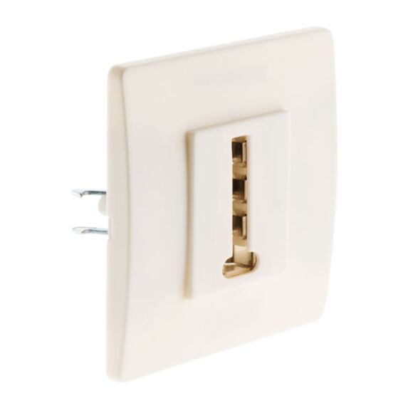 Prise telephone 8 plots vis + griffes blanc - diwone - INOTECH