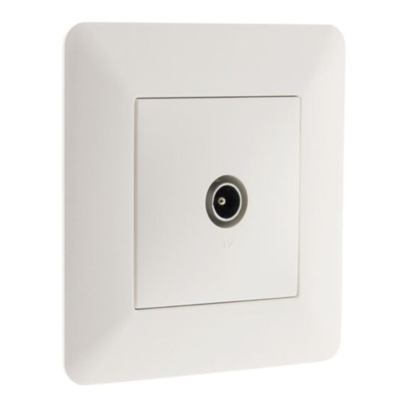 Prise tv ∅9,52mm blanc - artezo - INOTECH