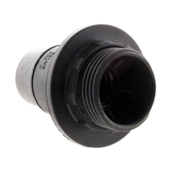 Douille E14 thermoplastique + bague noir  - ZENITECH