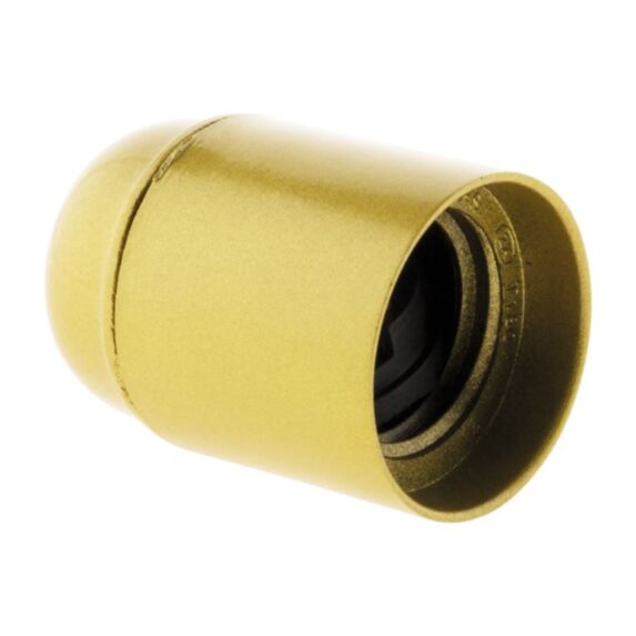 Douille E27 thermoplastique lisse or - ZENITECH