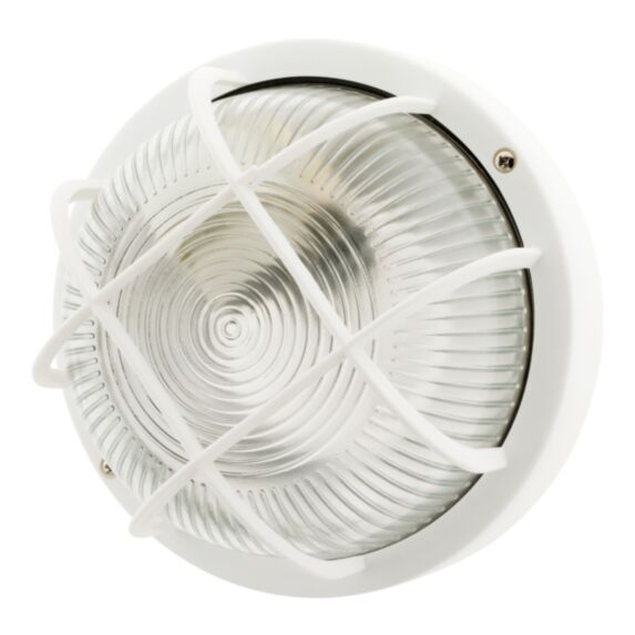 Hublot - rond - 100W à vis -IP44 - class2 + grille