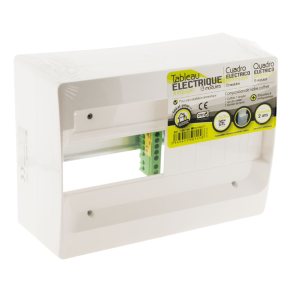 Coffret 13 modules blanc a equiper avec accessoires - zenitech