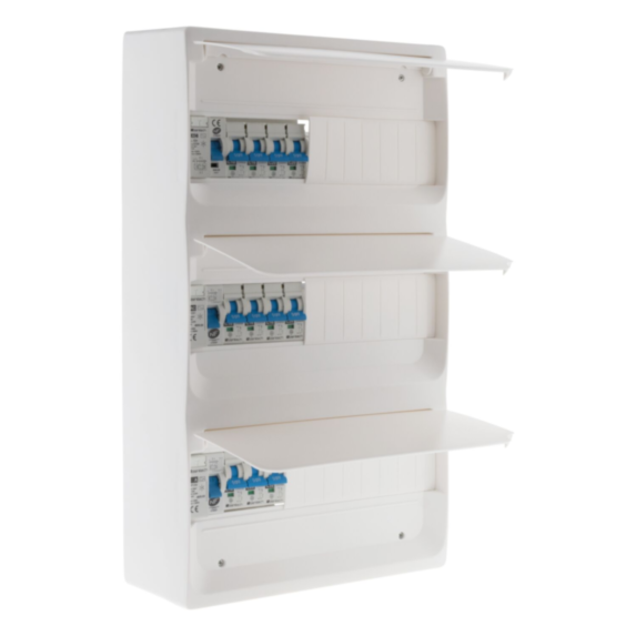 Coffret t4 39 modules blanc equipe de 11 disjoncteurs et 3 inter. diff. livre avec accessoires - zenitech