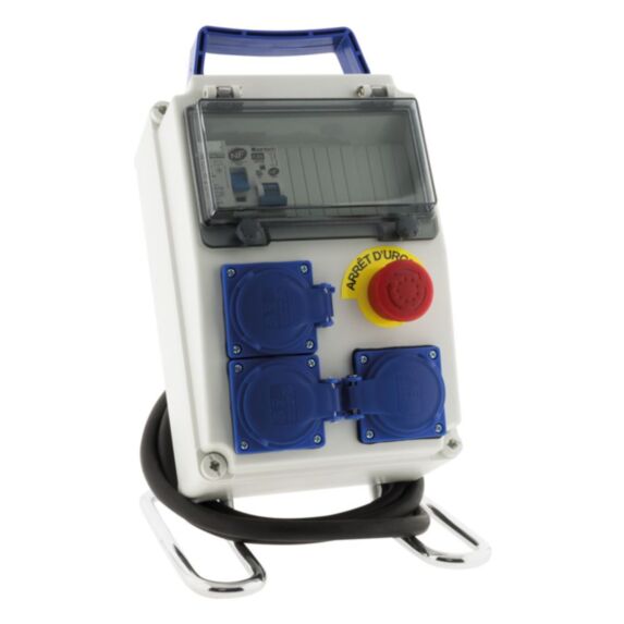 Coffret 8 modules de chantier ip54 equipe avec accessoires - zenitech