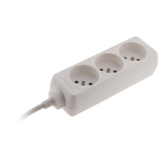 Multiprise 3 prises 16a 2P+T blanc - ZENITECH