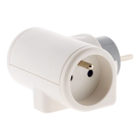 Fiche 2 prises rotative 180° Triplite 2P 16A+1P 6A - ZENITECH