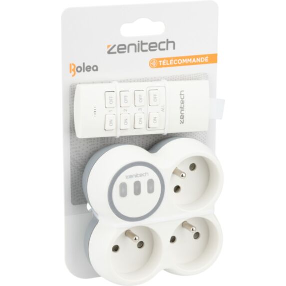 Triplite télécommandée Bolea blanc 2300W - ZENITECH