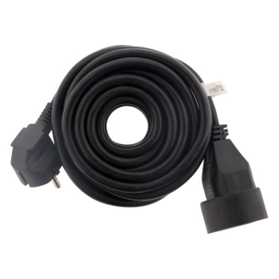 Rallonge électrique ménager 16a 2P+T ho5vv-f 3g1,5mm² noir 5m