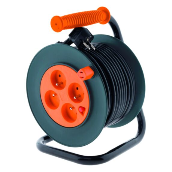Enrouleur ménager 4 Prises Ho5Vv-F 3G1mm² 25m - ZENITECH
