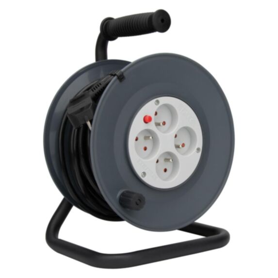 Enrouleur bricolage 4 prises 16A HO5VVF 2 5m - ZENITECH