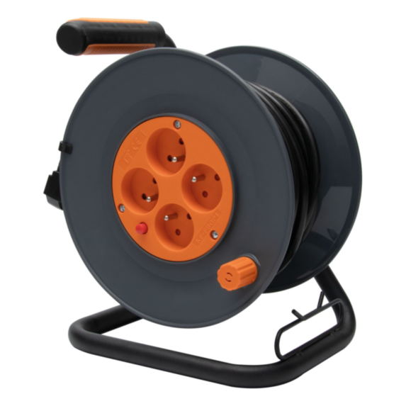 Enrouleur pour bricolage 4 prises 3G1,5 25 m - ZENITECH