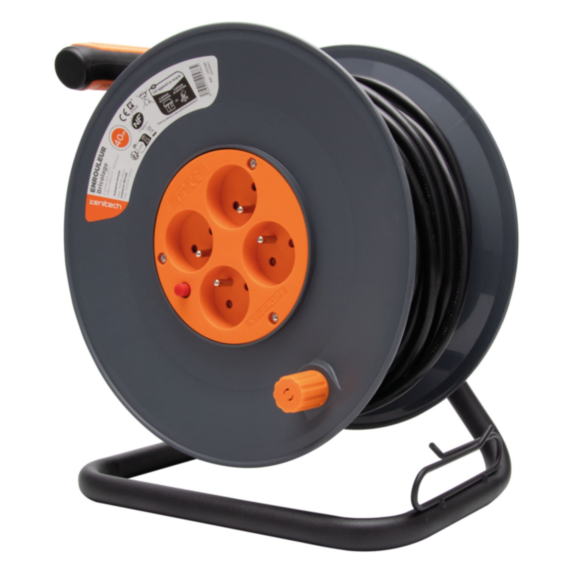 Enrouleur pour bricolage 4 prises 3G1,5 40 m - ZENITECH