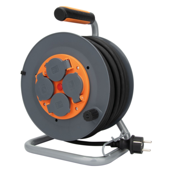 Enrouleur de chantier 4 prises 3G1,5 H07Rn-F 25 m - ZENITECH