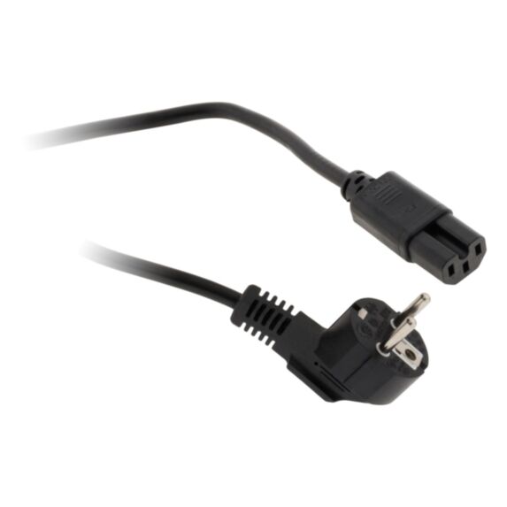 Rallonge électrique Cordon d'alimentation ménager 120° 1,5m Noir - ZENITECH