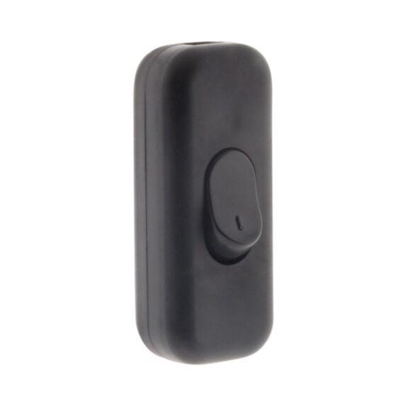 Interrupteur 2a unipolaire noir zenitech