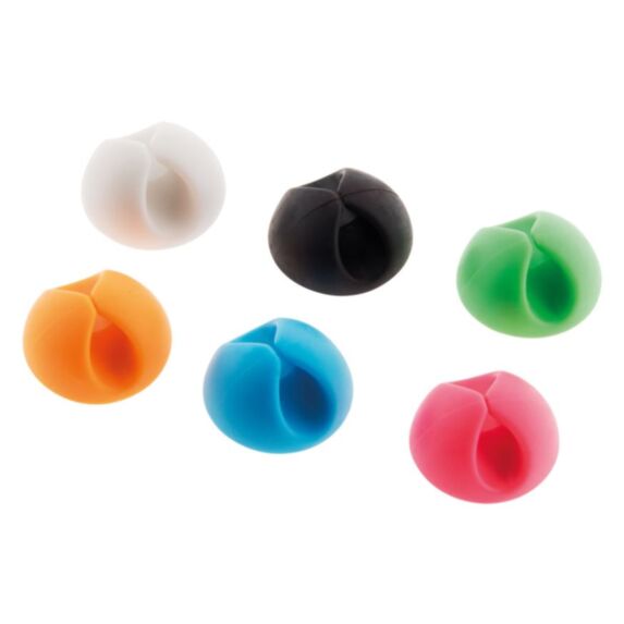 6 clips auto-collants pour cordons et cables - INOTECH