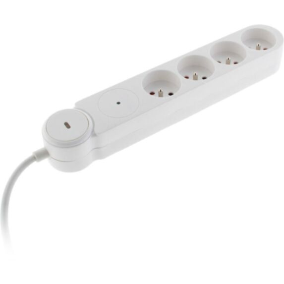 Bloc parafoudre 4x16A + interrupteur 1,4 m 3G1,0 blanc - ZENITECH