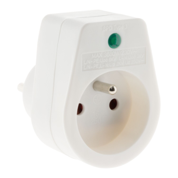 Parafoudre 1 prise simple blanc - INOTECH