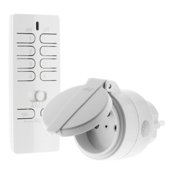 Pack de 1 prise 3000w IP44 + télécommande - OTIO